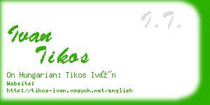 ivan tikos business card